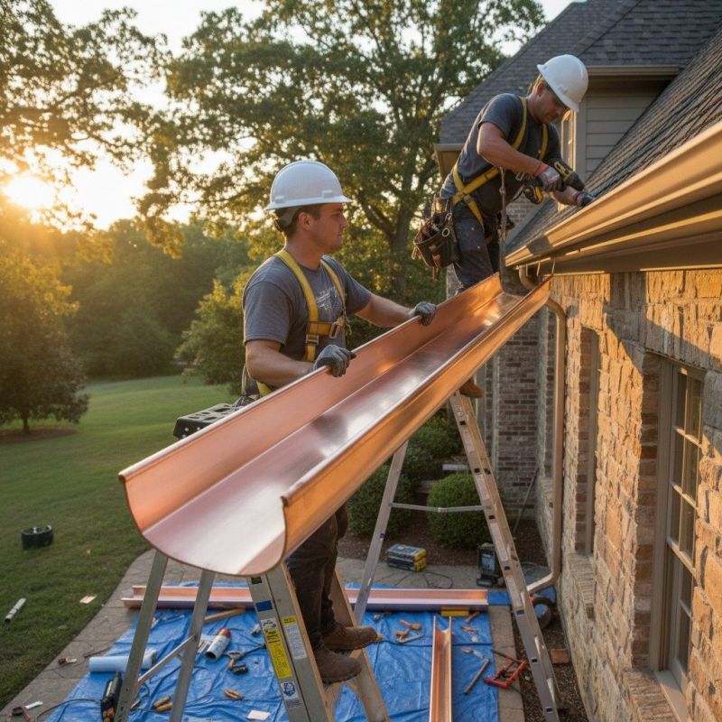Church Gutter Installation detail